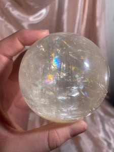 Honey Optical Calcite Sphere - D