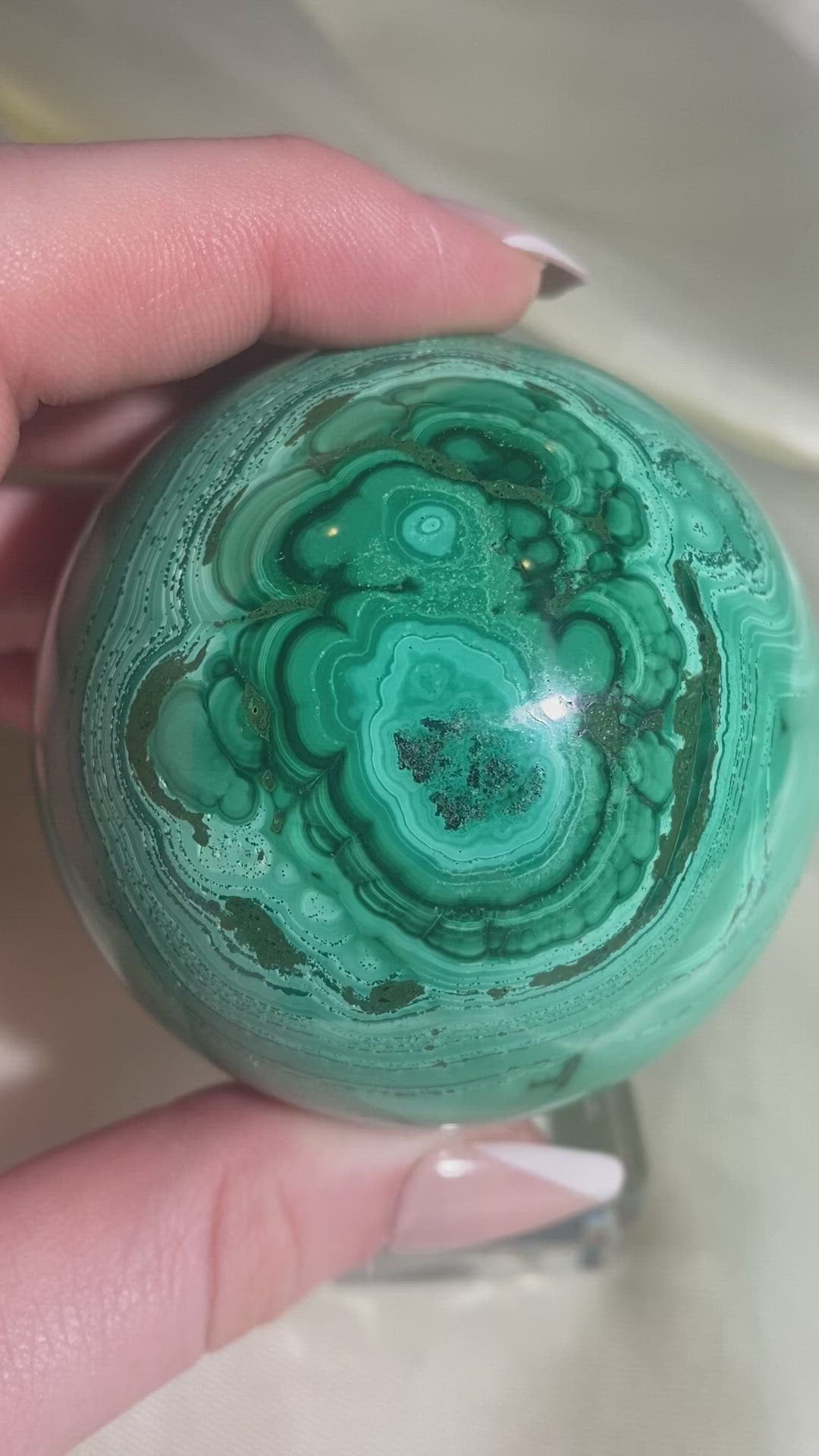 Malachite Sphere (Q) 1 lb & 2 oz