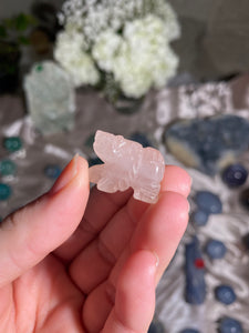 Rose Quartz Mini Carving - (1 Piece)