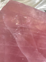 Load image into Gallery viewer, XXL Bubblegum Pink Rose Quartz Slab (6.2 lbs)

