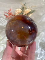 Load image into Gallery viewer, Large Purple-Hue Carnelian Sphere (CAS3)

