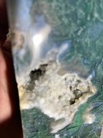 Load image into Gallery viewer, Druzy Large Moss Agate Tower (II)
