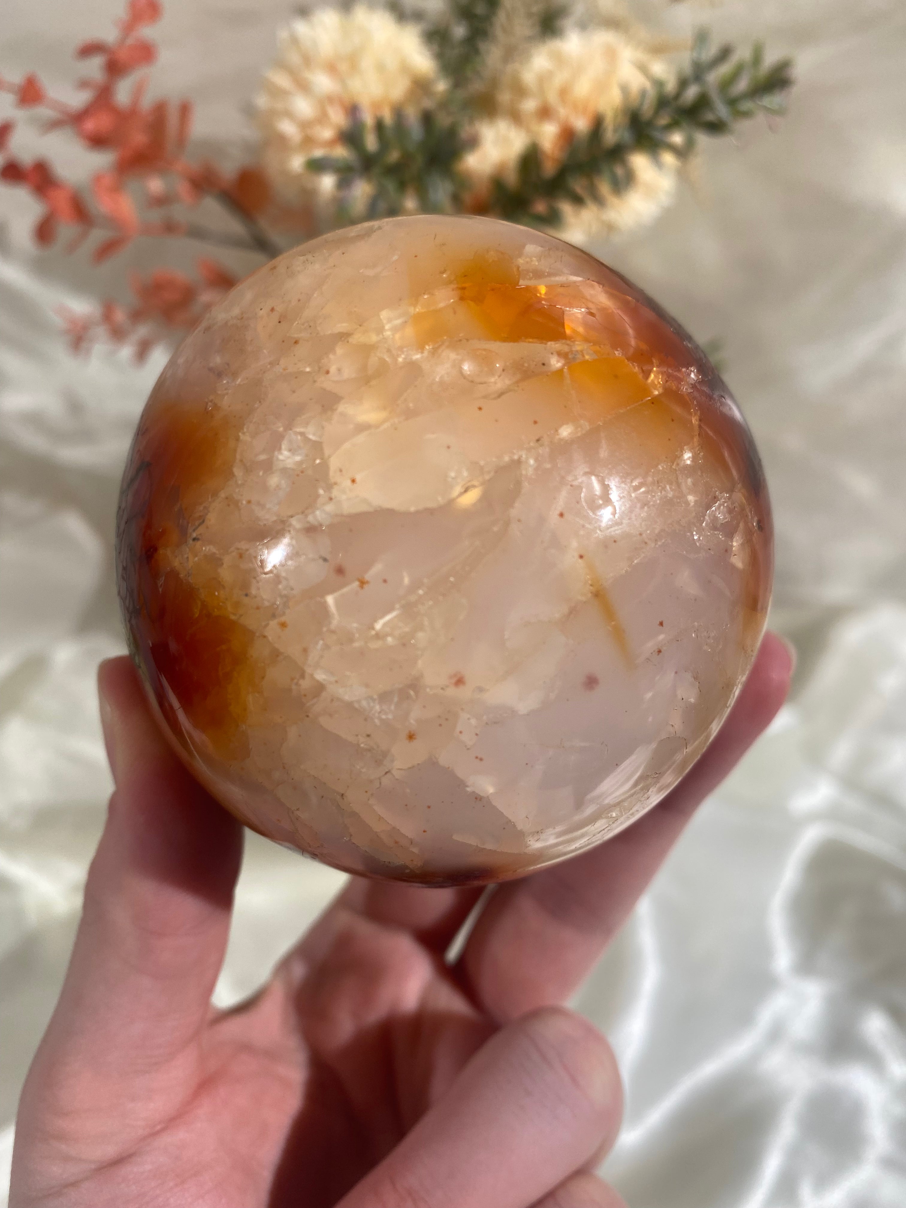 Large Carnelian Sphere (CAS8)