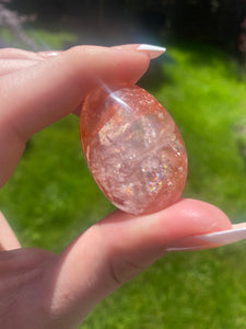 Fire Quartz (Hematoid Quartz) Small Palm/Tumble (1 piece)