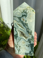 Load image into Gallery viewer, Moss Agate Tower (XLMA6)
