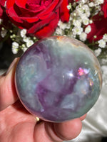 Load image into Gallery viewer, Iron-Included Fluorite Sphere (F)
