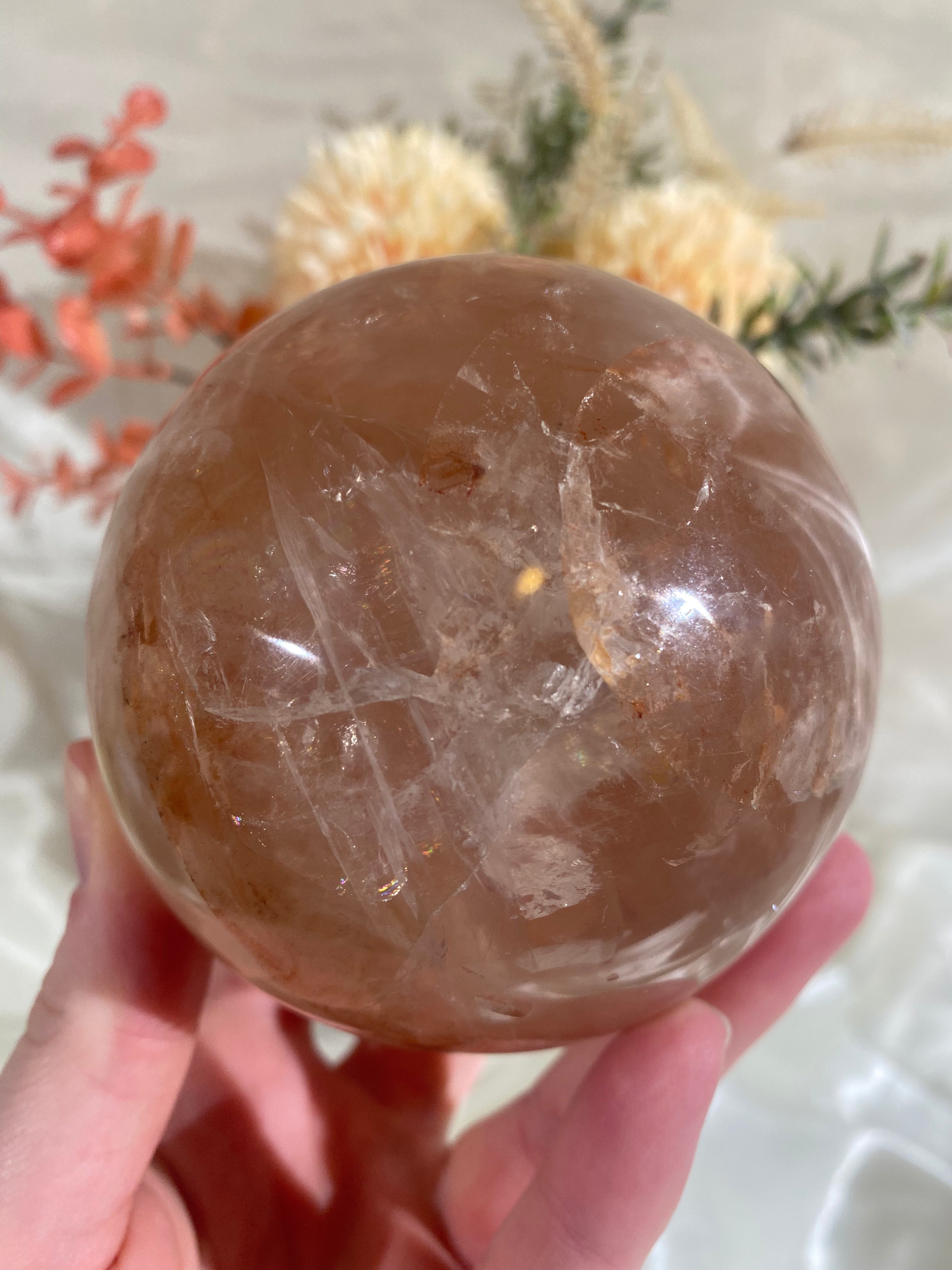 XL Fire Quartz (Hematoid Quartz) Sphere (FQS3)