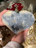 Load image into Gallery viewer, XXL Celestite Heart (10+ lbs)
