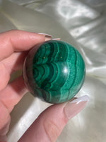 Load image into Gallery viewer, Malachite Sphere (Z) 7 oz
