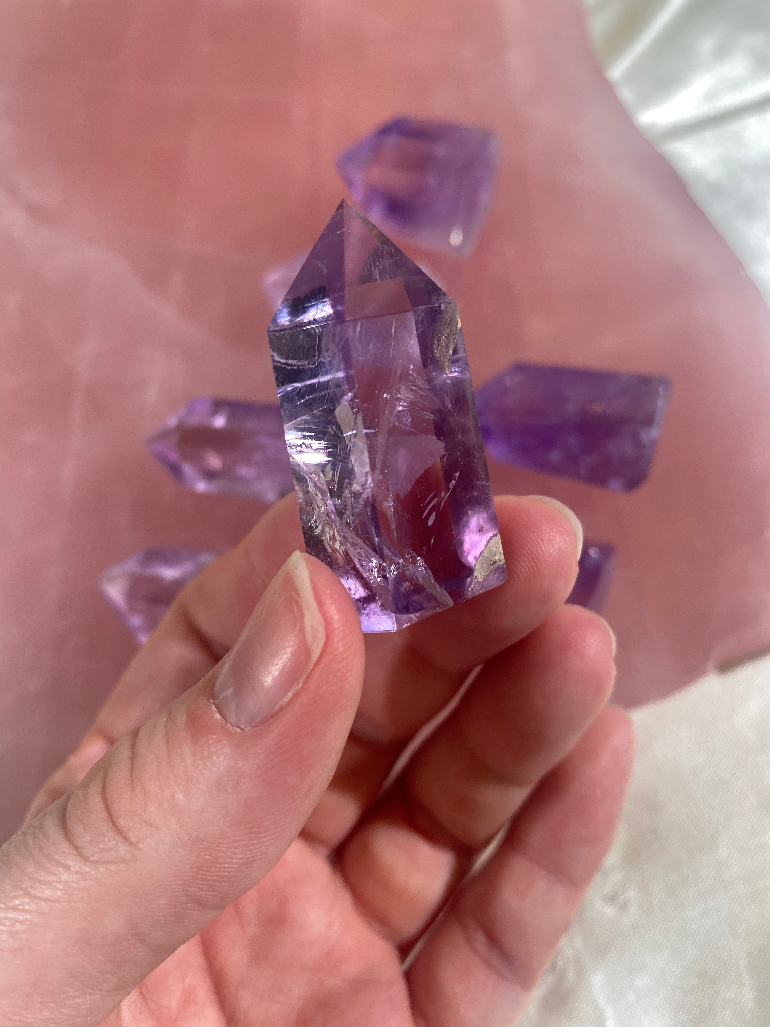 High-Quality Small Amethyst Tower (1 piece)