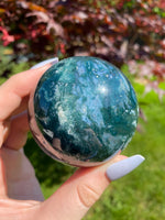 Load image into Gallery viewer, Moss Agate Sphere (35C)
