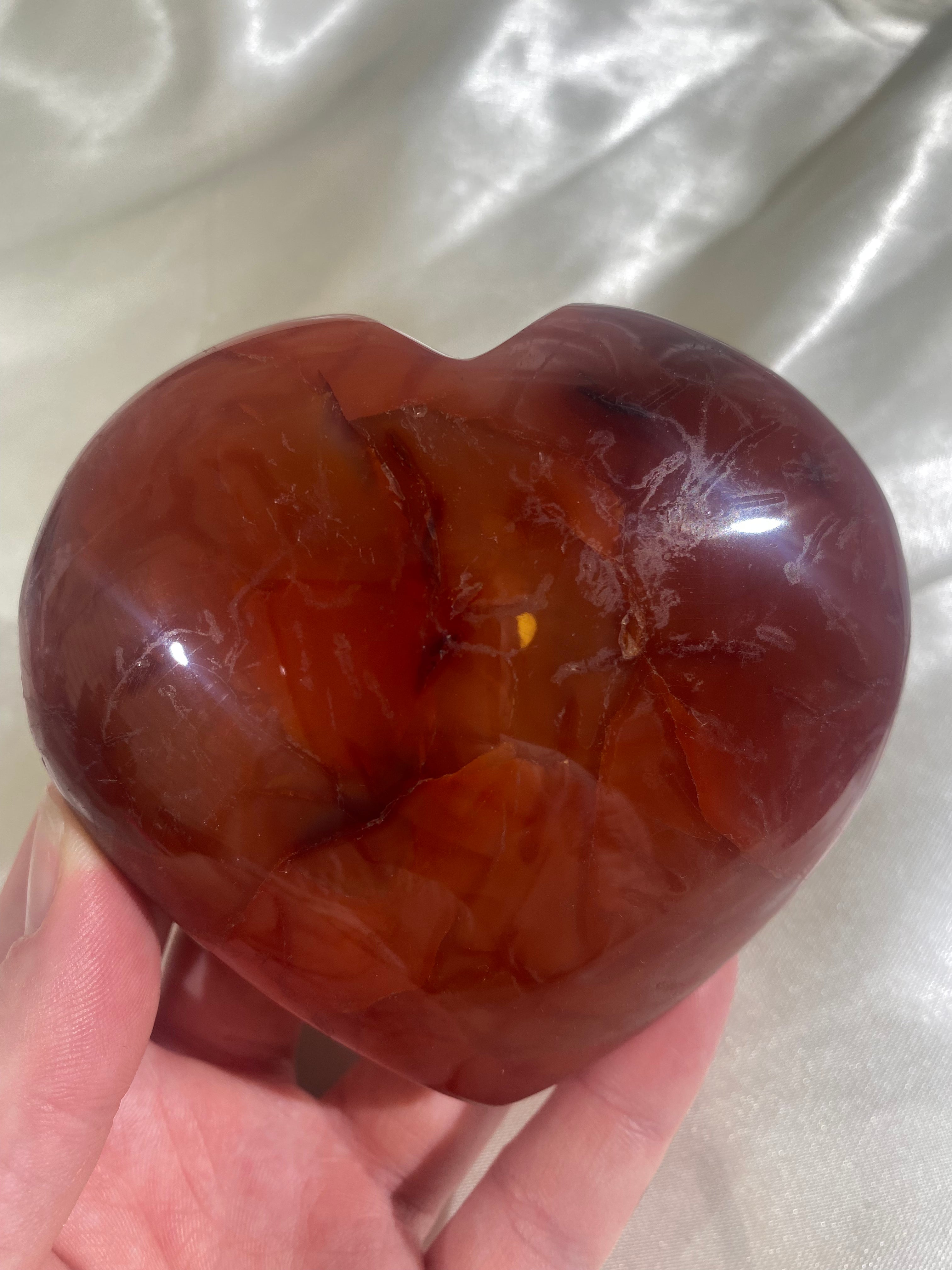 Large Carnelian Heart (CAH4)