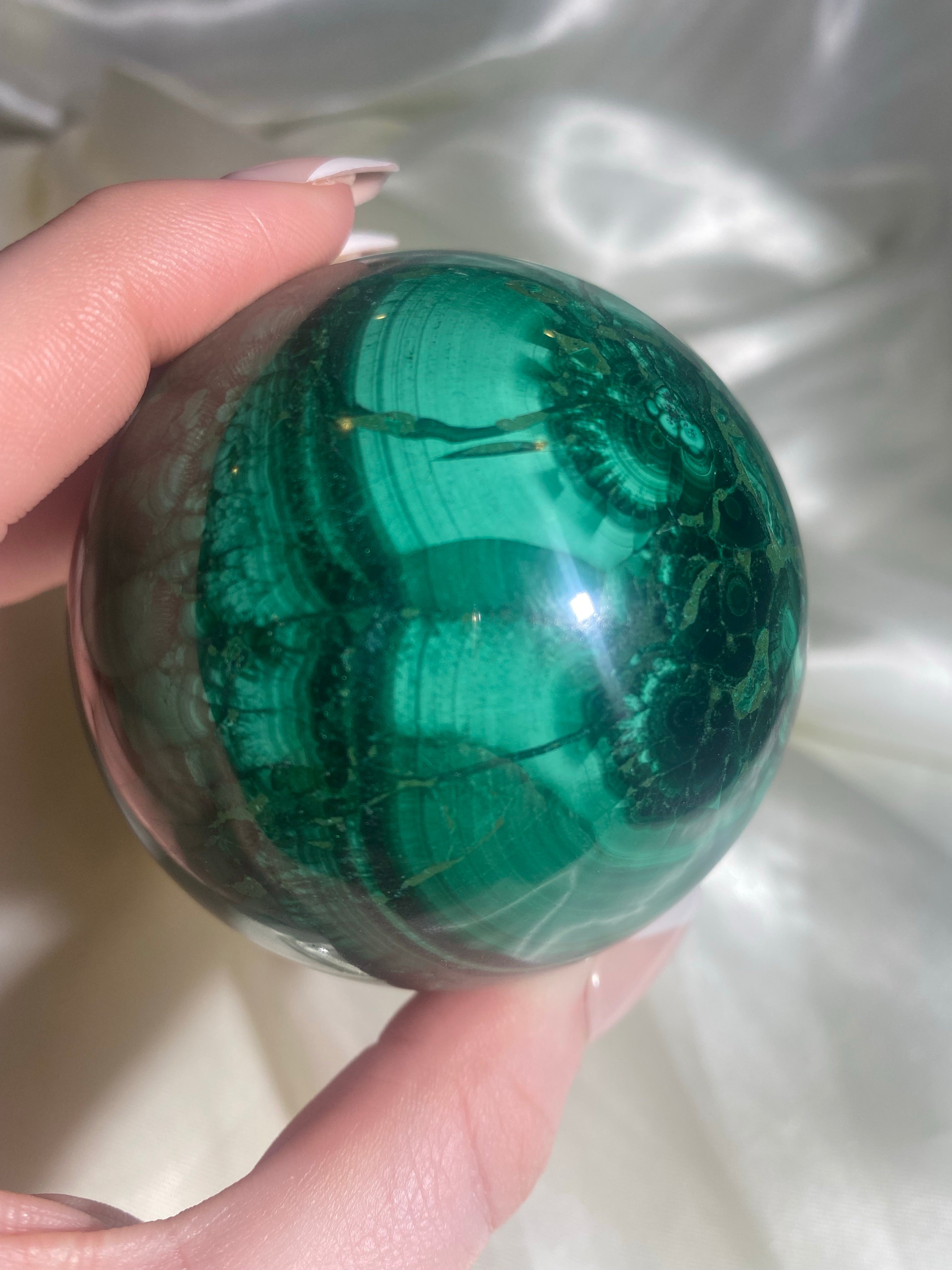 Malachite Sphere (AF) 1 lb & 5 oz