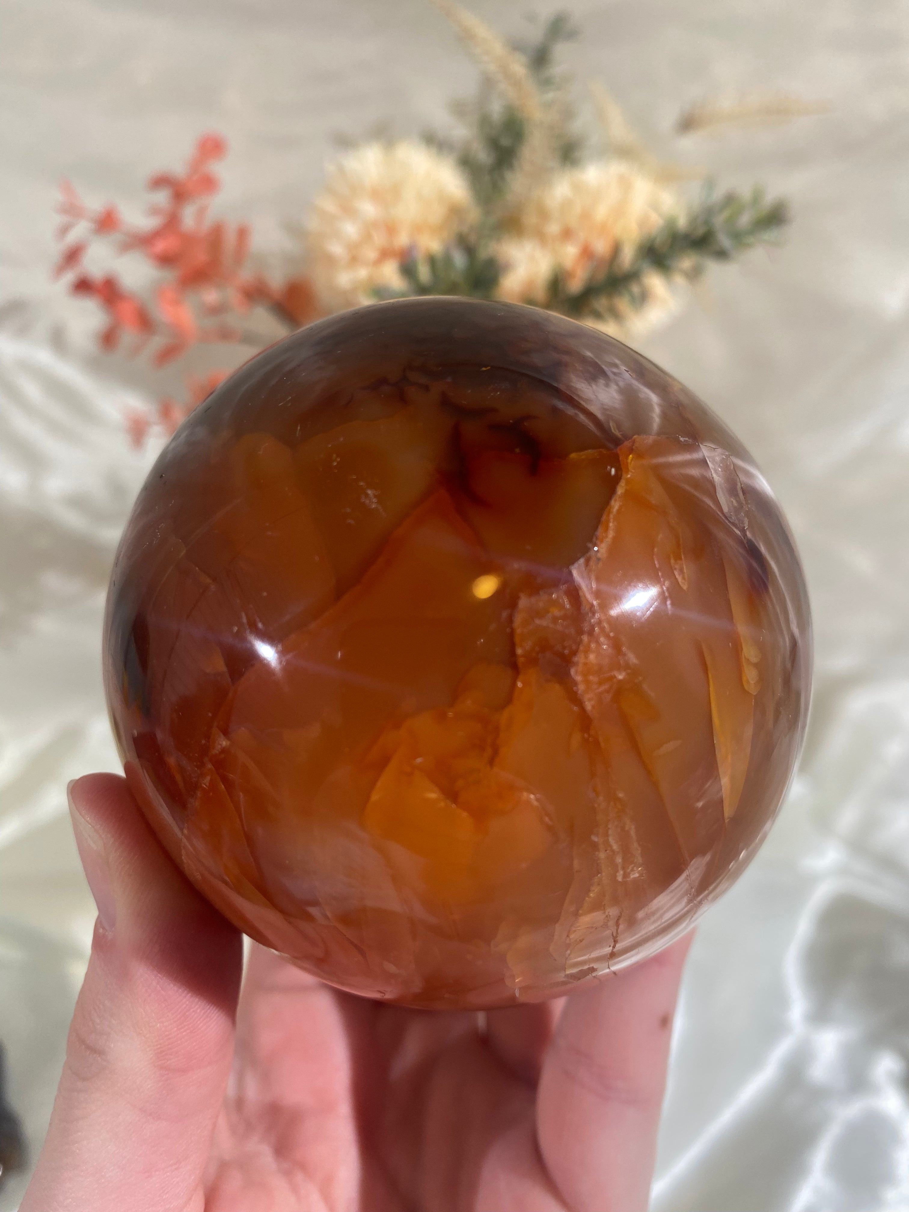 XL Carnelian Sphere (CAS11)