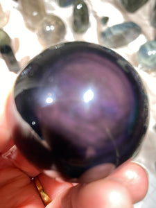 Rainbow Obsidian Sphere G14