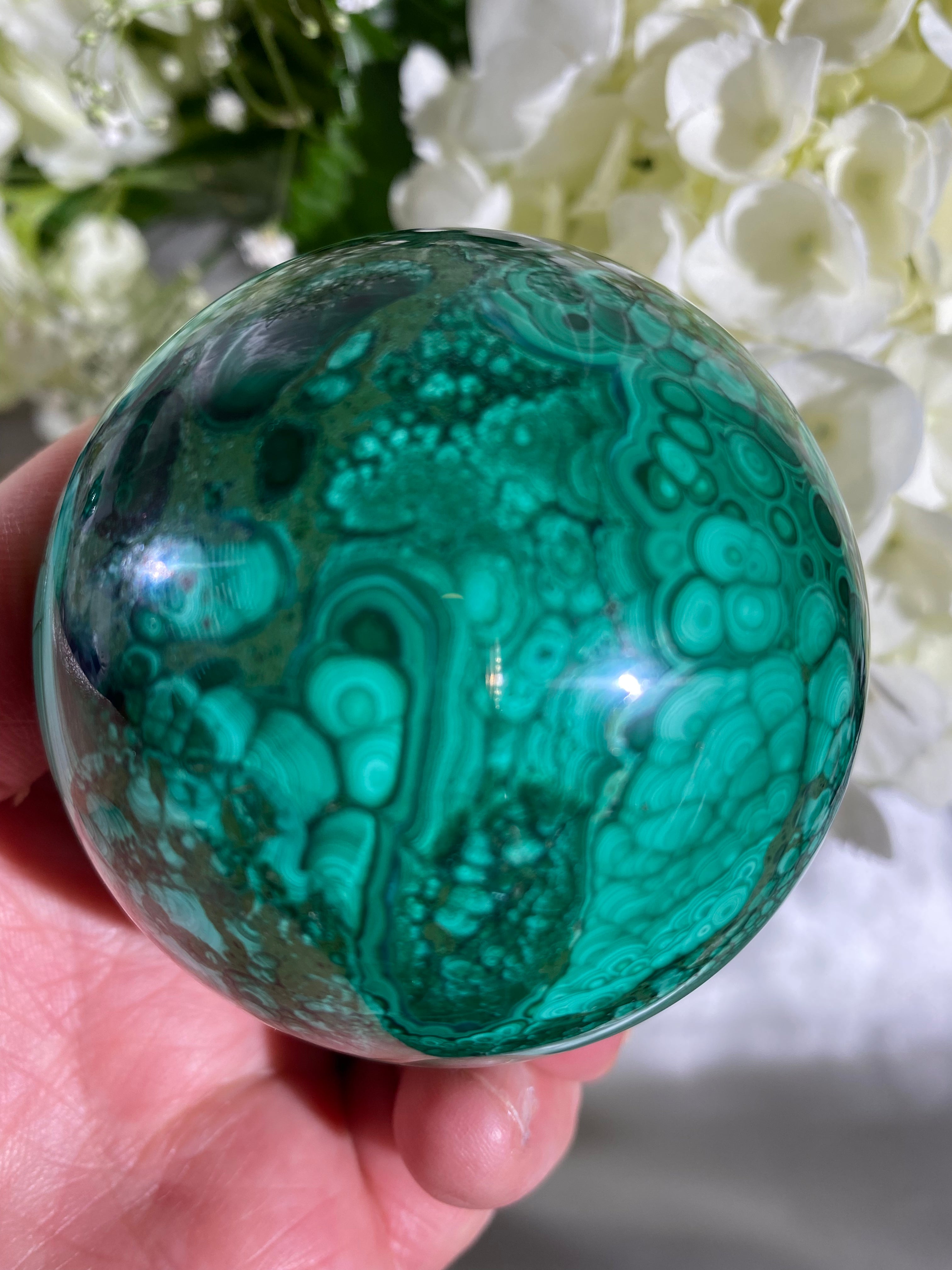 Malachite Sphere (MAA)