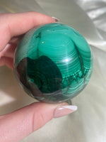 Load image into Gallery viewer, Malachite Sphere (Q) 1 lb &amp; 2 oz
