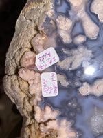 Load image into Gallery viewer, XXL Dark Flower Agate with Quartz Slab
