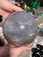 Load image into Gallery viewer, XXL Blue Rose Quartz Sphere (7+lbs)
