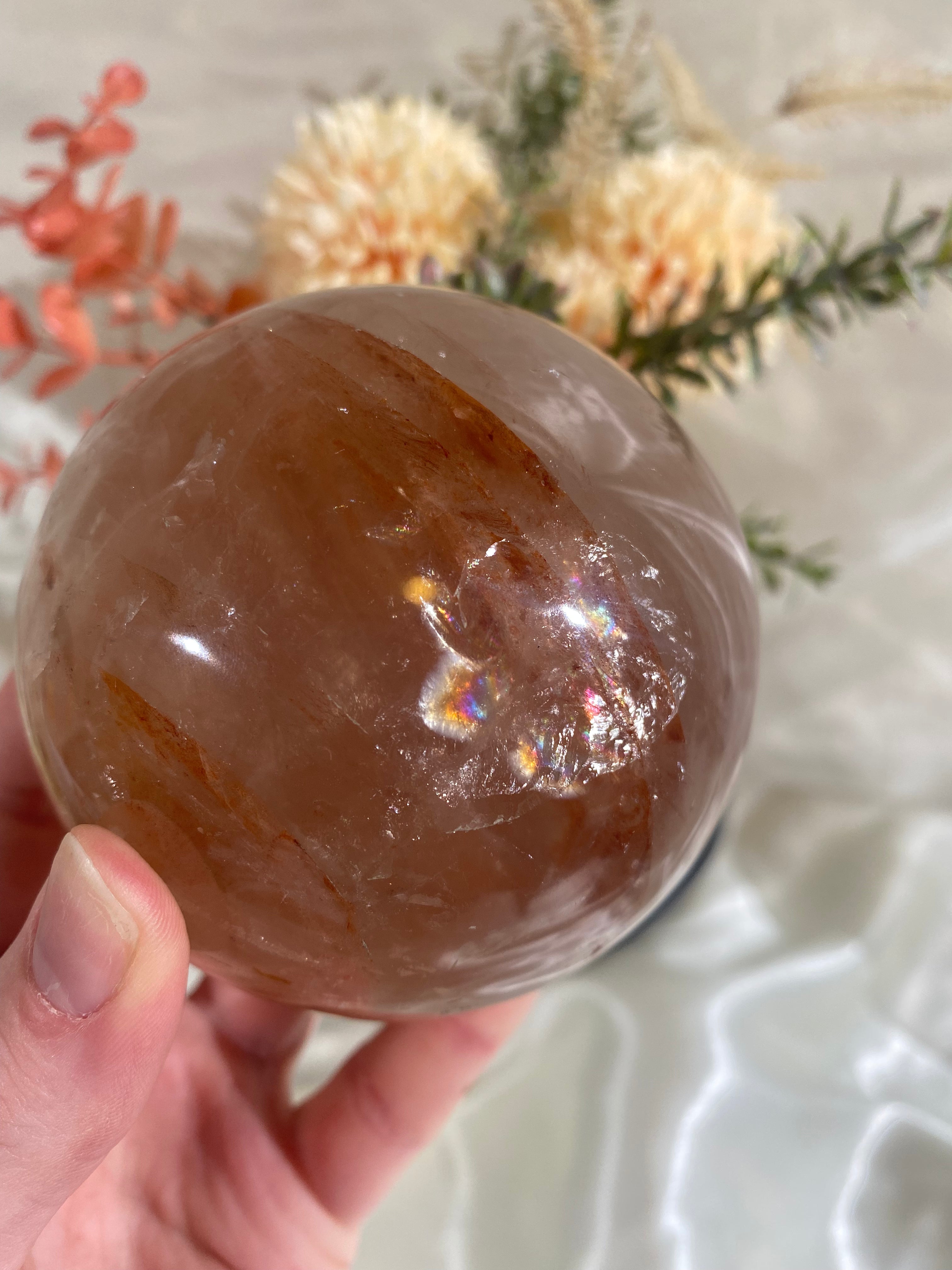 XL Fire Quartz (Hematoid Quartz) Sphere (FQS3)