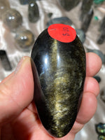 Load image into Gallery viewer, Golden Sheen Obsidian Palmstone D

