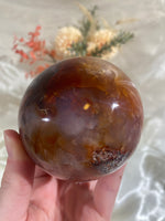 Load image into Gallery viewer, Large Purple-Hue Carnelian Sphere (CAS3)
