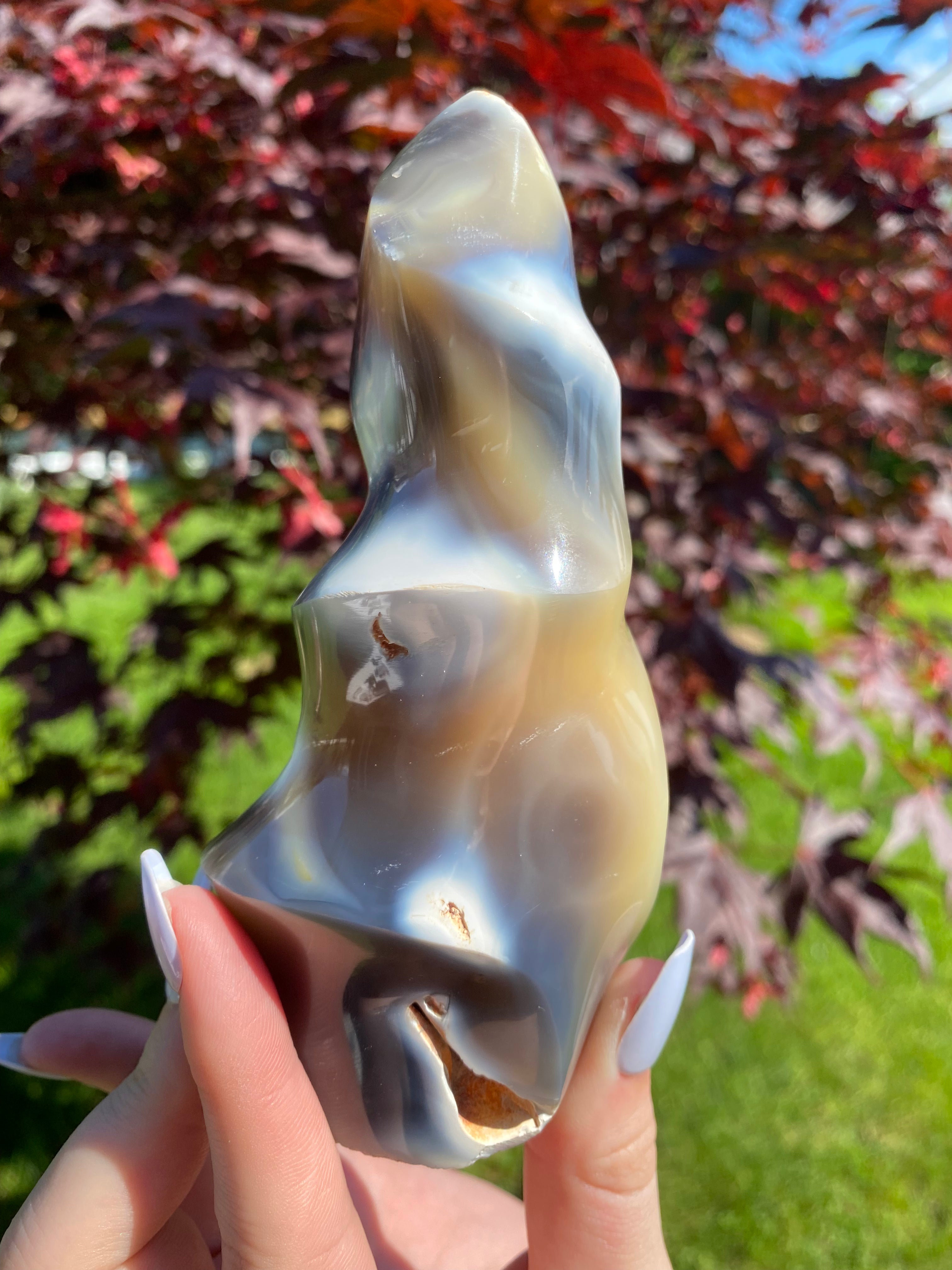Large Orca Agate Flame - You Choose