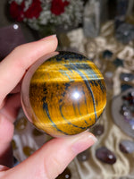 Load image into Gallery viewer, High Quality Tigers Eye Sphere (TE)A
