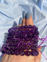 Load image into Gallery viewer, Stretchy Amethyst Bracelet
