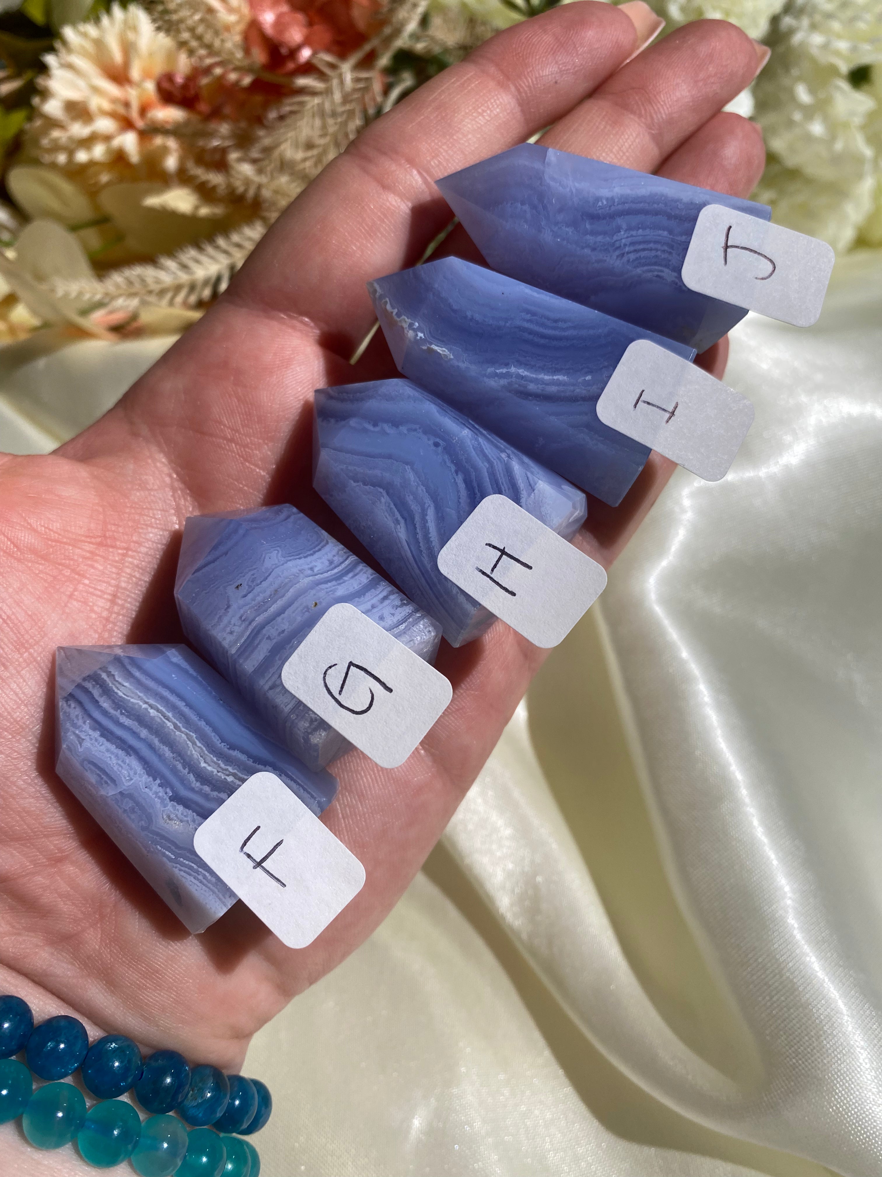 Blue Lace Agate Tower - You Choose