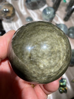 Load image into Gallery viewer, Golden Sheen Obsidian Sphere B
