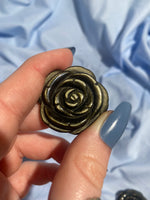 Load image into Gallery viewer, Golden Sheen Obsidian Rose Carving (1 piece)
