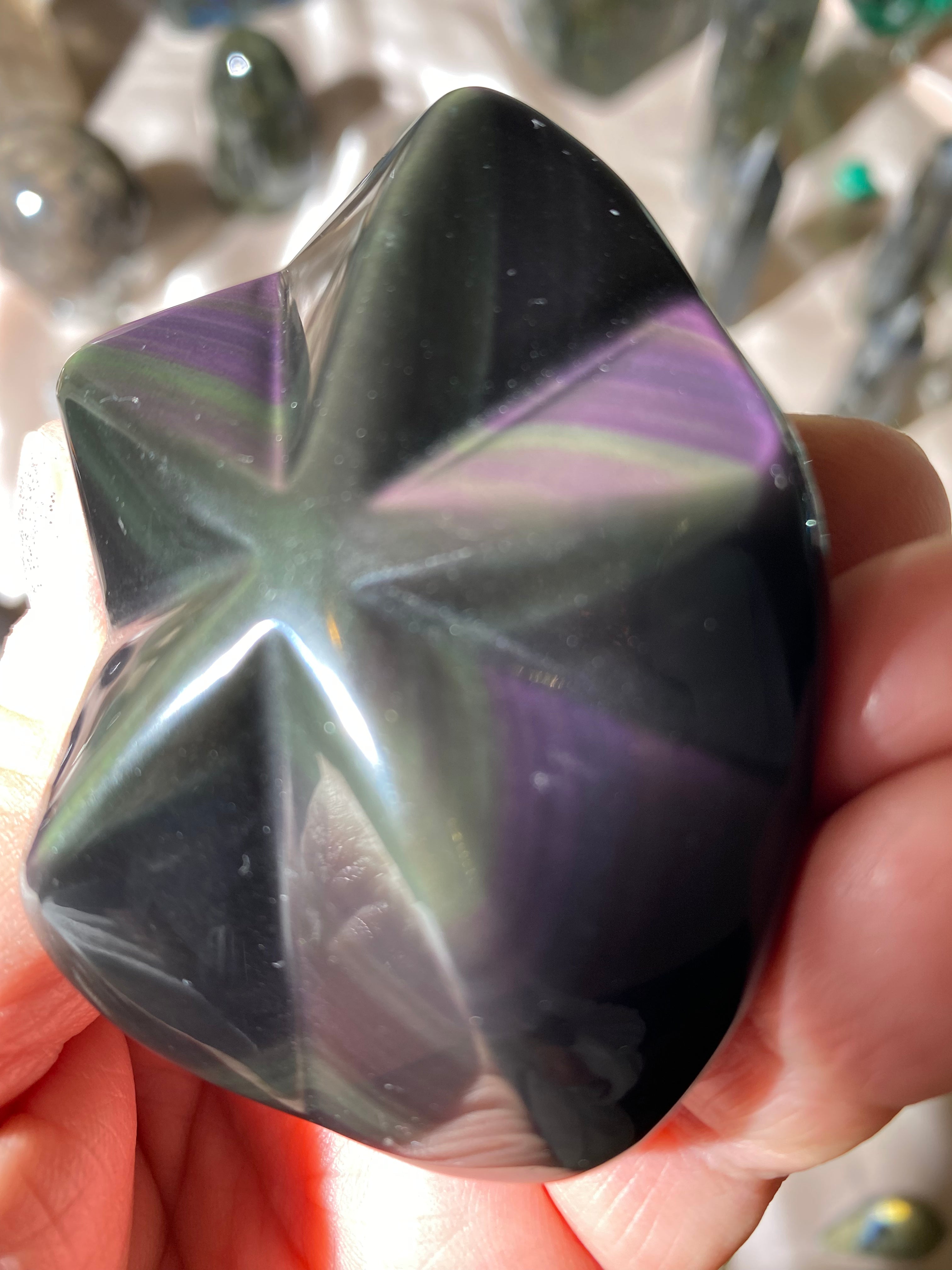 Rainbow Obsidian Star 48B