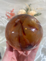 Load image into Gallery viewer, XL Carnelian Sphere (CAS11)
