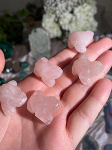 Rose Quartz Mini Carving - (1 Piece)