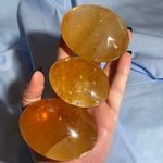 Load image into Gallery viewer, Honey Calcite Palm Stone
