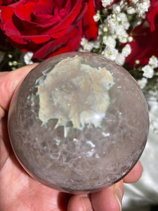 Large Mica-Included Fluorite Sphere (C)