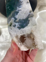 Load image into Gallery viewer, XL Moss Agate Tower (XLMA5)
