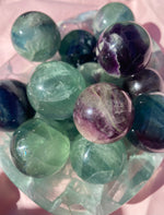 Load image into Gallery viewer, Small Rainbow Fluorite Sphere (1 piece)
