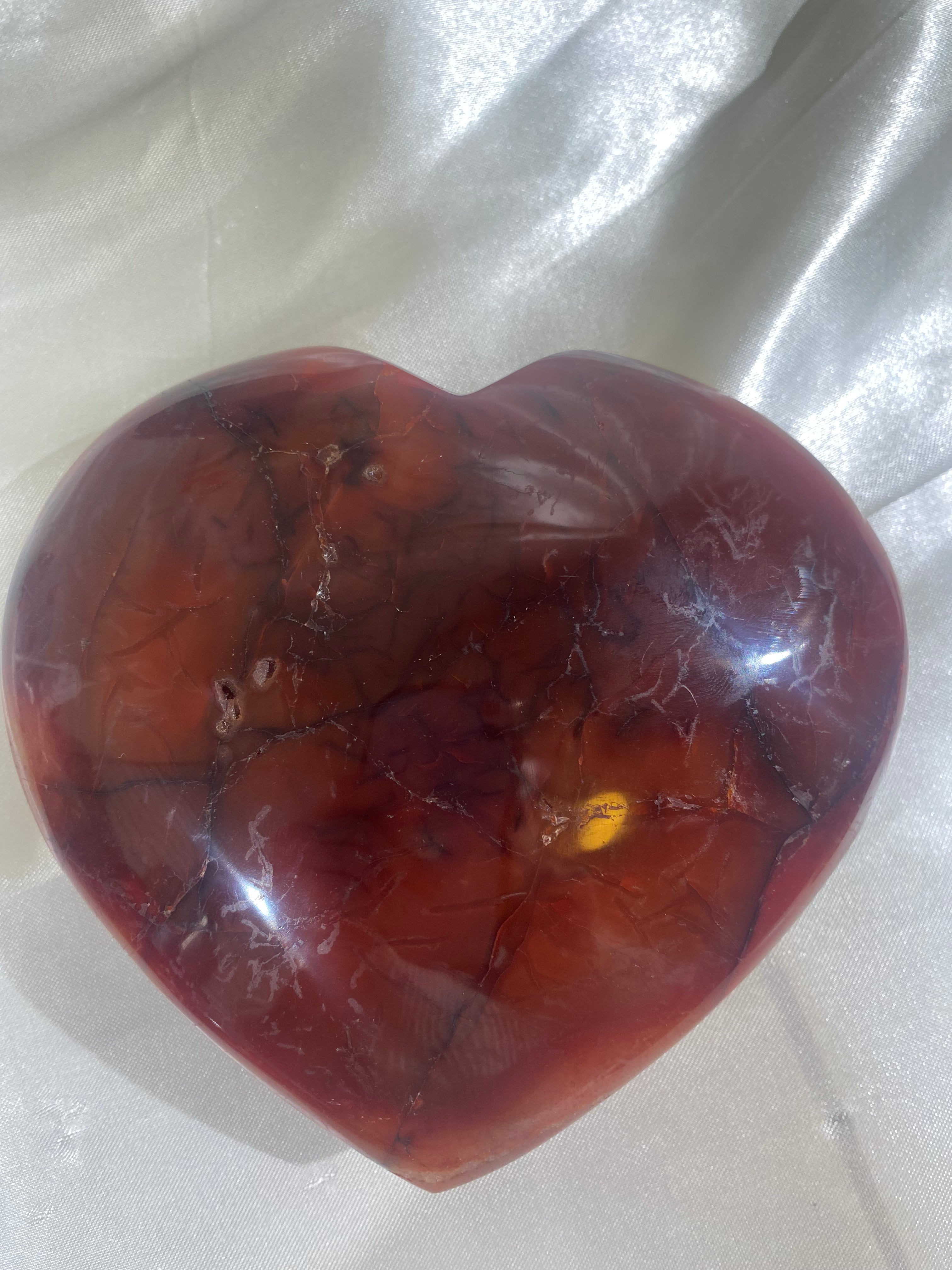 XL Carnelian Heart (CAH15)