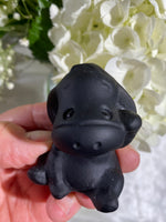 Load image into Gallery viewer, Self-Standing Obsidian Character Carving - Eeyore
