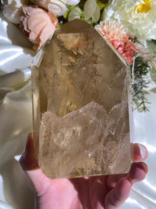 XXL Natural Honey Brazilian Citrine Tower 3.225 lbs (ZA)