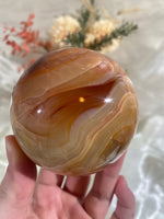 Load image into Gallery viewer, Large Carnelian Sphere (CAS5)
