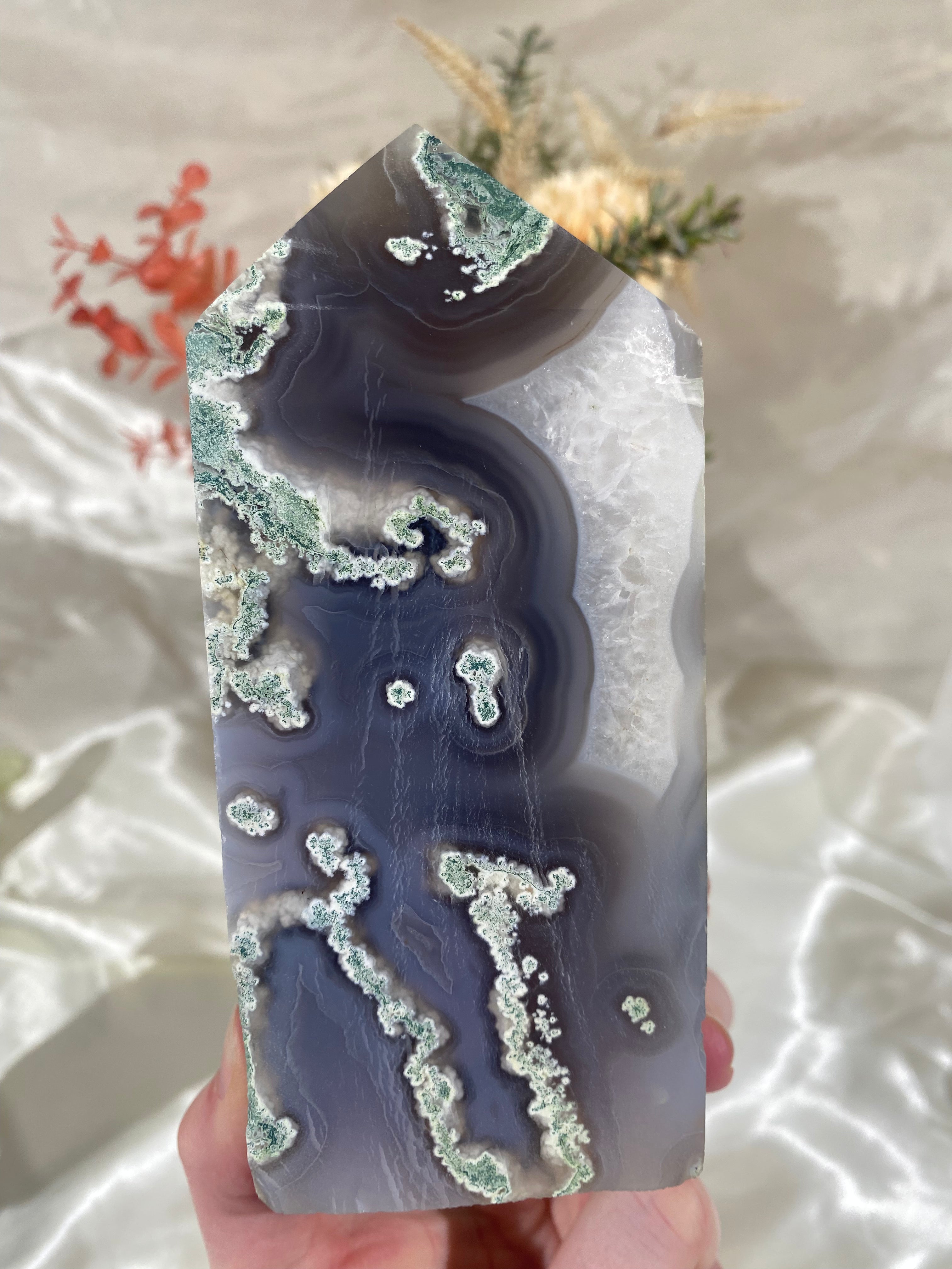 XL Moss Agate Tower (XLMA13)