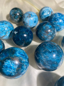 Blue Apatite Sphere (1 piece)