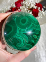 Load image into Gallery viewer, Druzy Malachite Sphere - Rare
