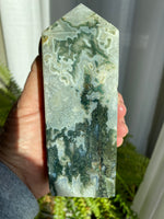 Load image into Gallery viewer, Moss Agate Tower (XLMA6)
