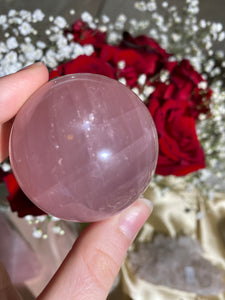 Rose Quartz Sphere (40B)