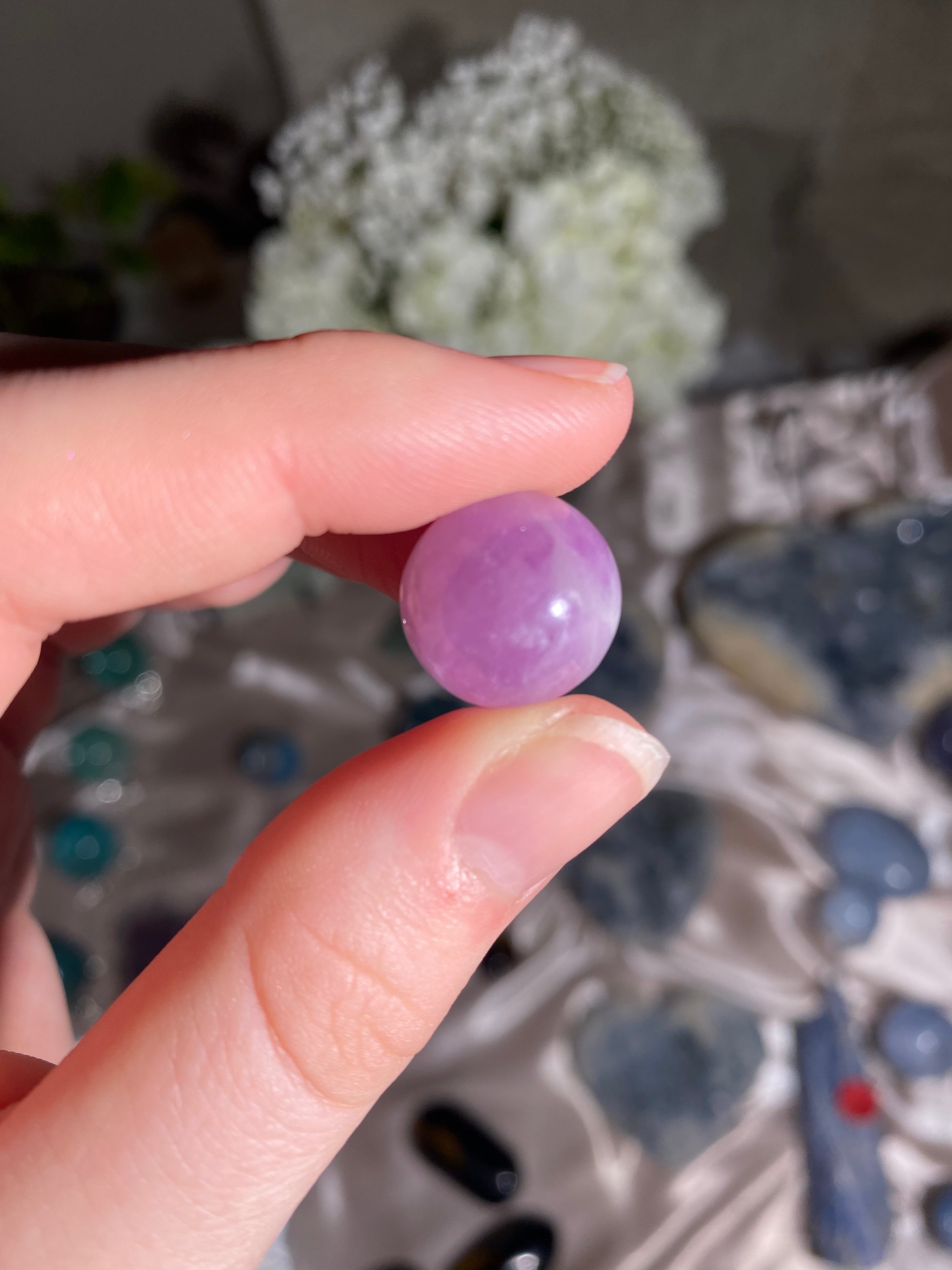 Kunzite Mini Sphere (1 piece)