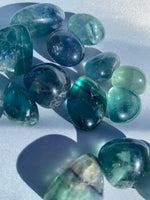 Load image into Gallery viewer, Blue/Teal Fluorite Tumble (1 piece)

